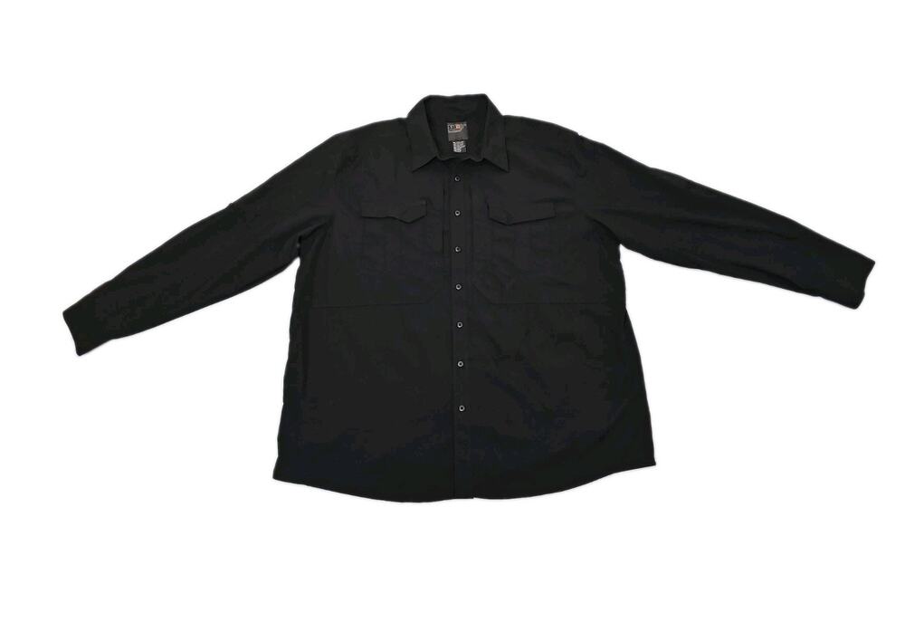 5.11 Tactical Series PDU Uniform Duty Shirt Men's Size 2XL Black POCKETS
